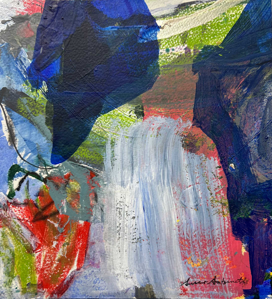 Half Dome by Susan Antoinette  Image: Full piece on paper, however cropped with mat for framing. 