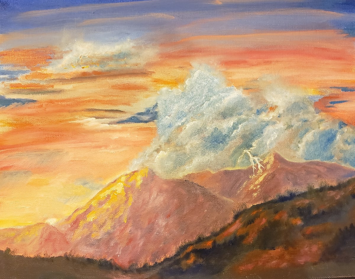 Tucson Storm at Sunset, Image 1.