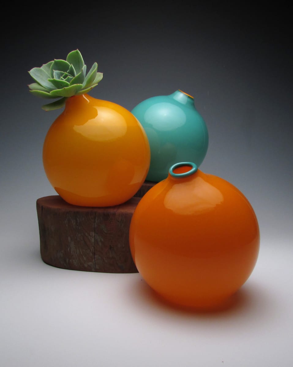 Bright Spot Vases by Erika Kohr Island, Image 1.