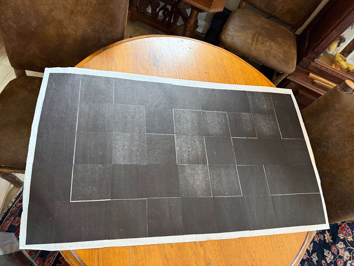 Curtis Pederson Geometric modern mono print, Image 3.