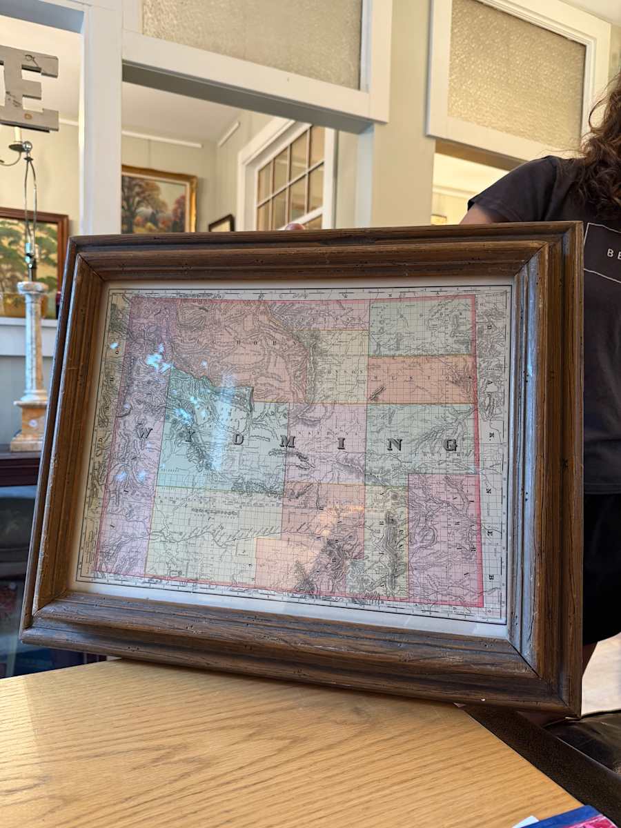 early 1891 map of Territory of Wyoming 