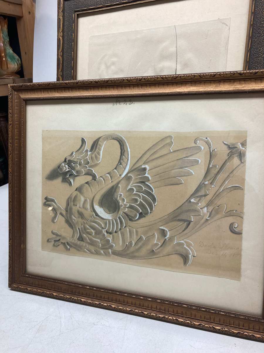 Peter Roos original Griffin drawing 