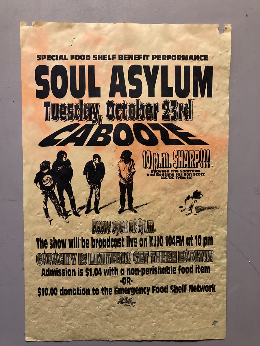 Unframed Soul Asylum advertisement poster 