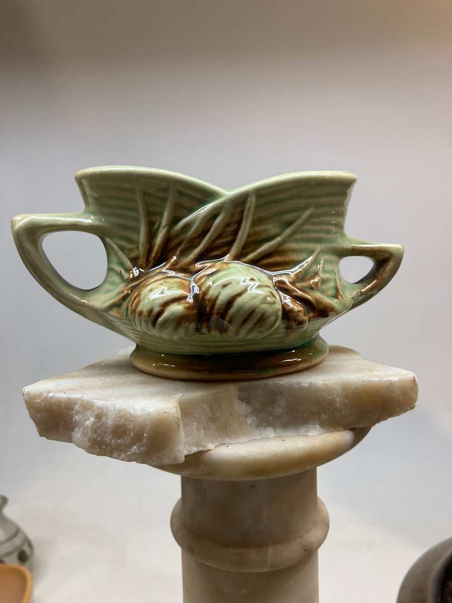 pine cone McCoy pottery vase 