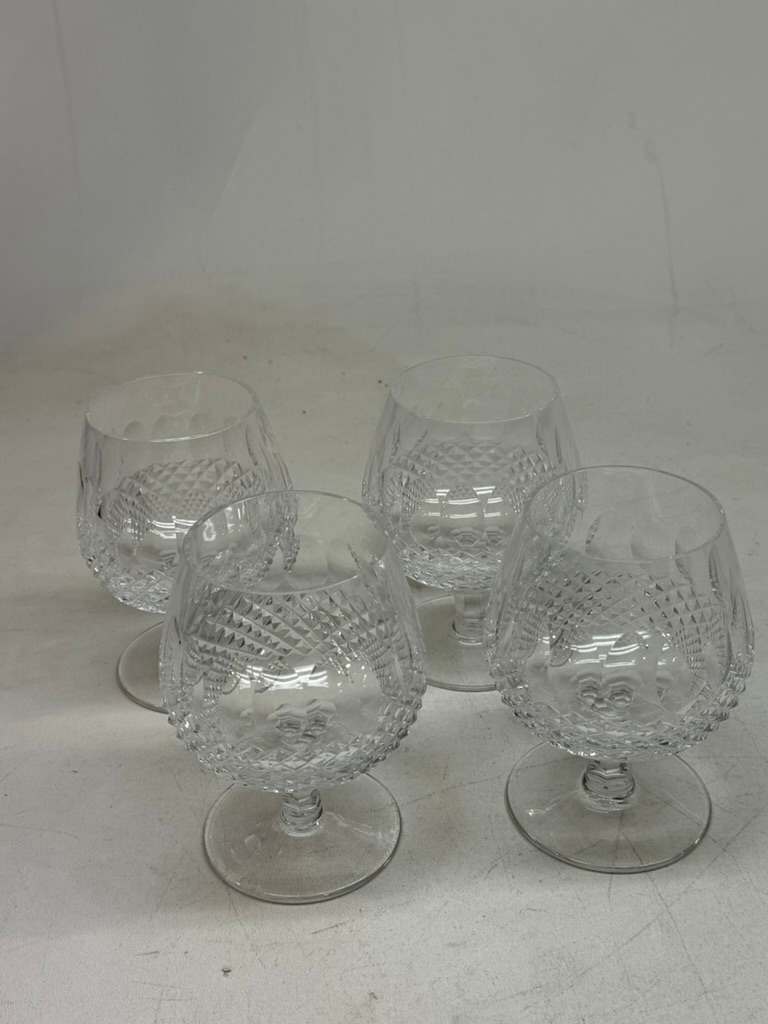 set of 4 Colleen pattern WATERFORD brandy snifters 