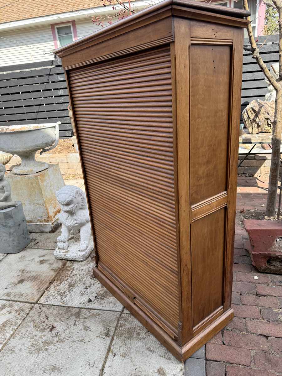 tambour front storage shelf, Image 2.