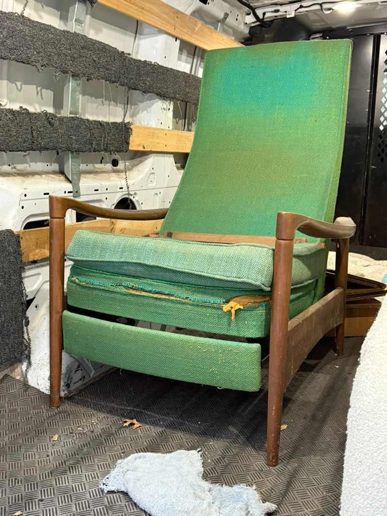 Mid century modern recliner 