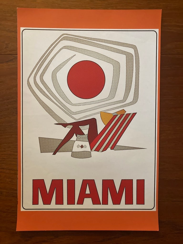 "NEW" Old stock travel poster "Miami" 