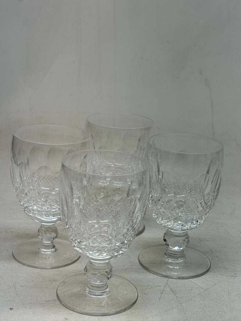 set of 4 Colleen pattern WATERFORD small sherry glasses 