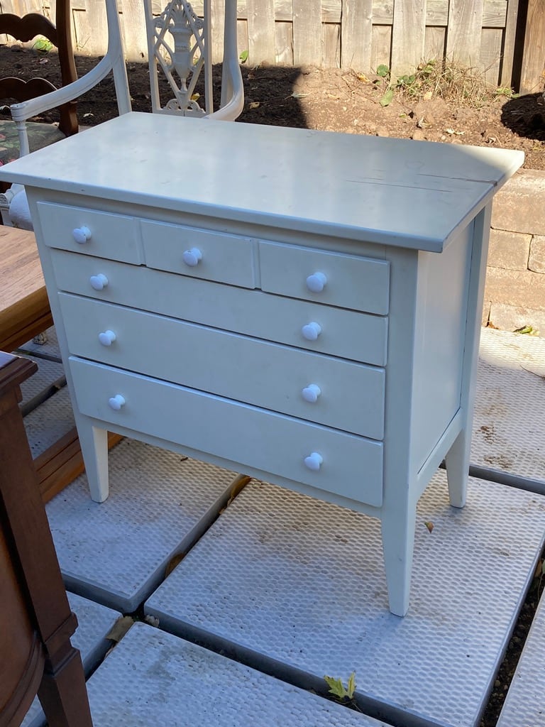 small painted Nichols and Stone chest 