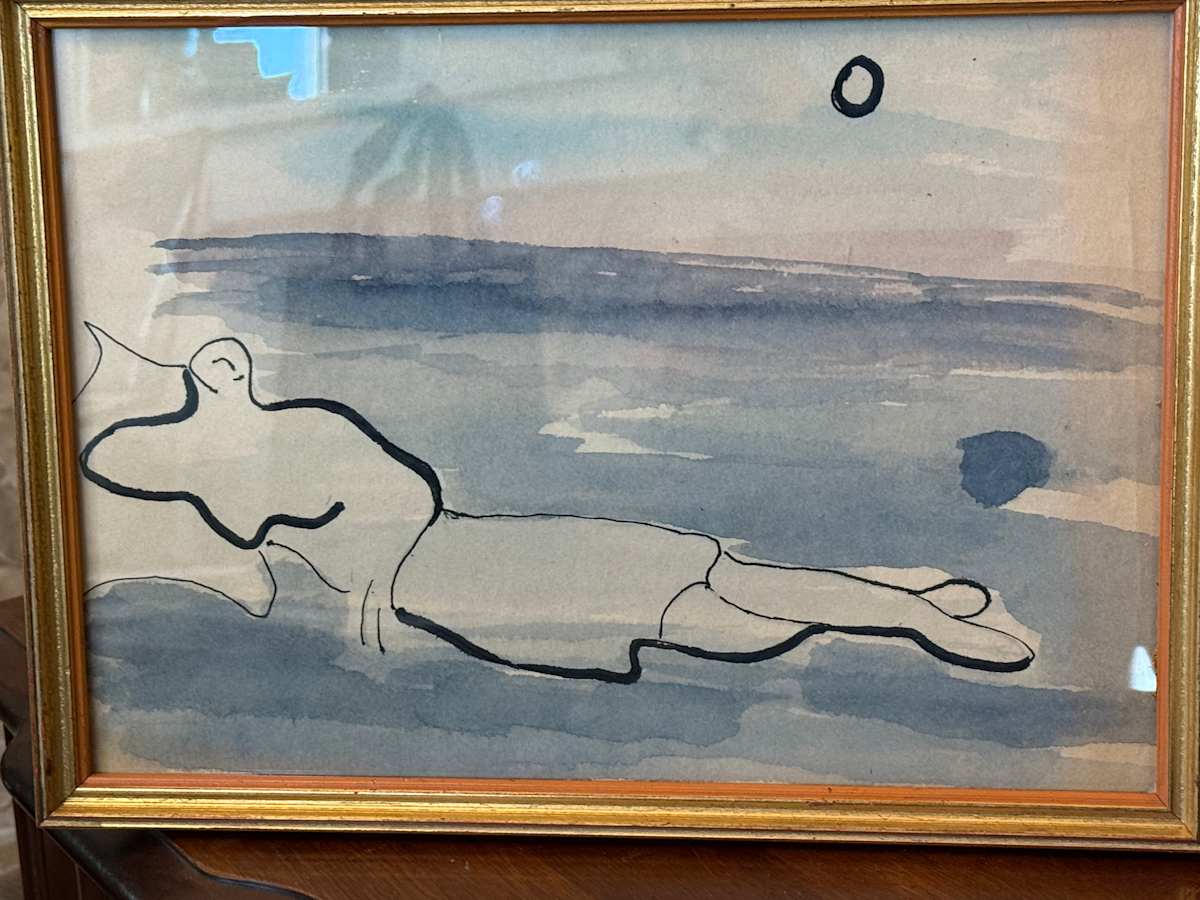Modern Henri Moore style figure, Image 1.
