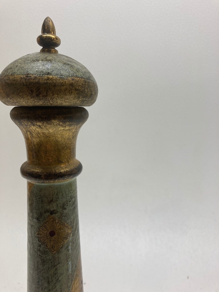 Tall vintage Venetian peppermill 