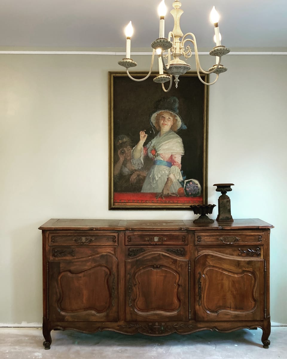 Antique French walnut sideboard 