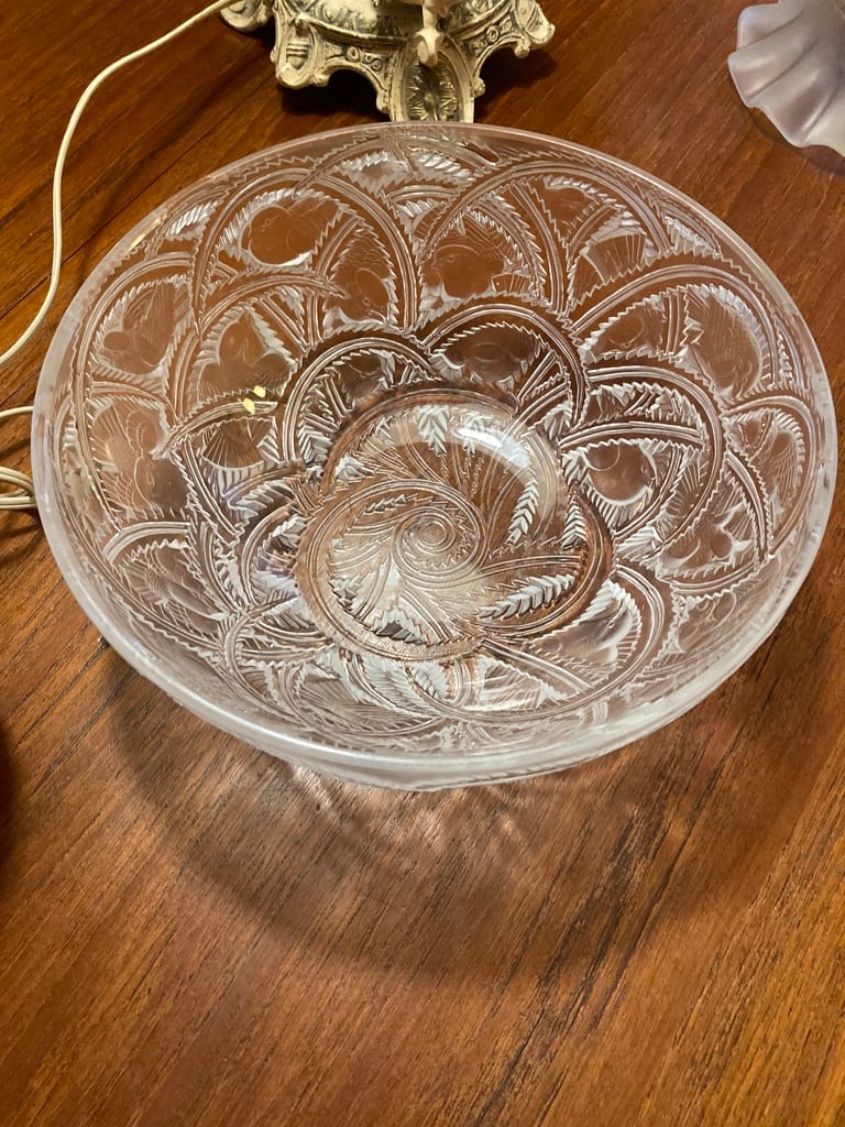 Lalique art glass bowl 