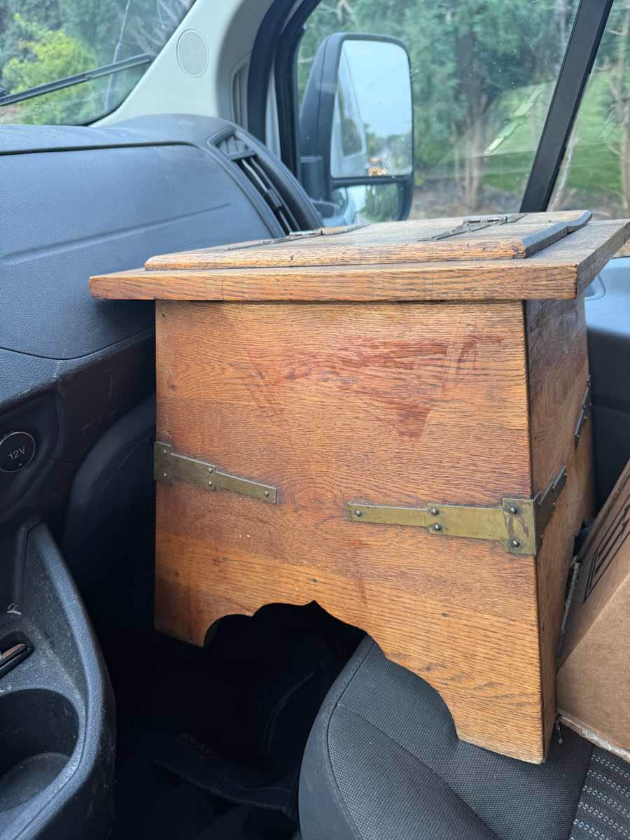 mission era oak low box 