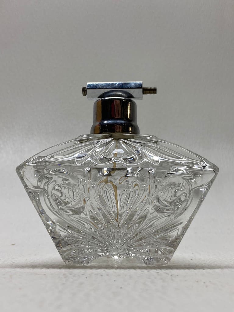 Clear perfume bottle 