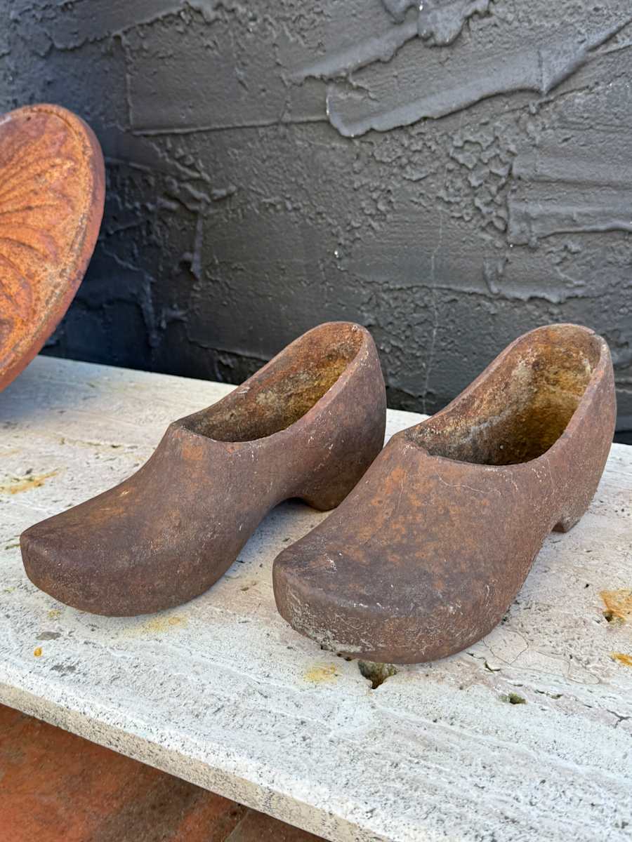 Cast iron garden clogs 