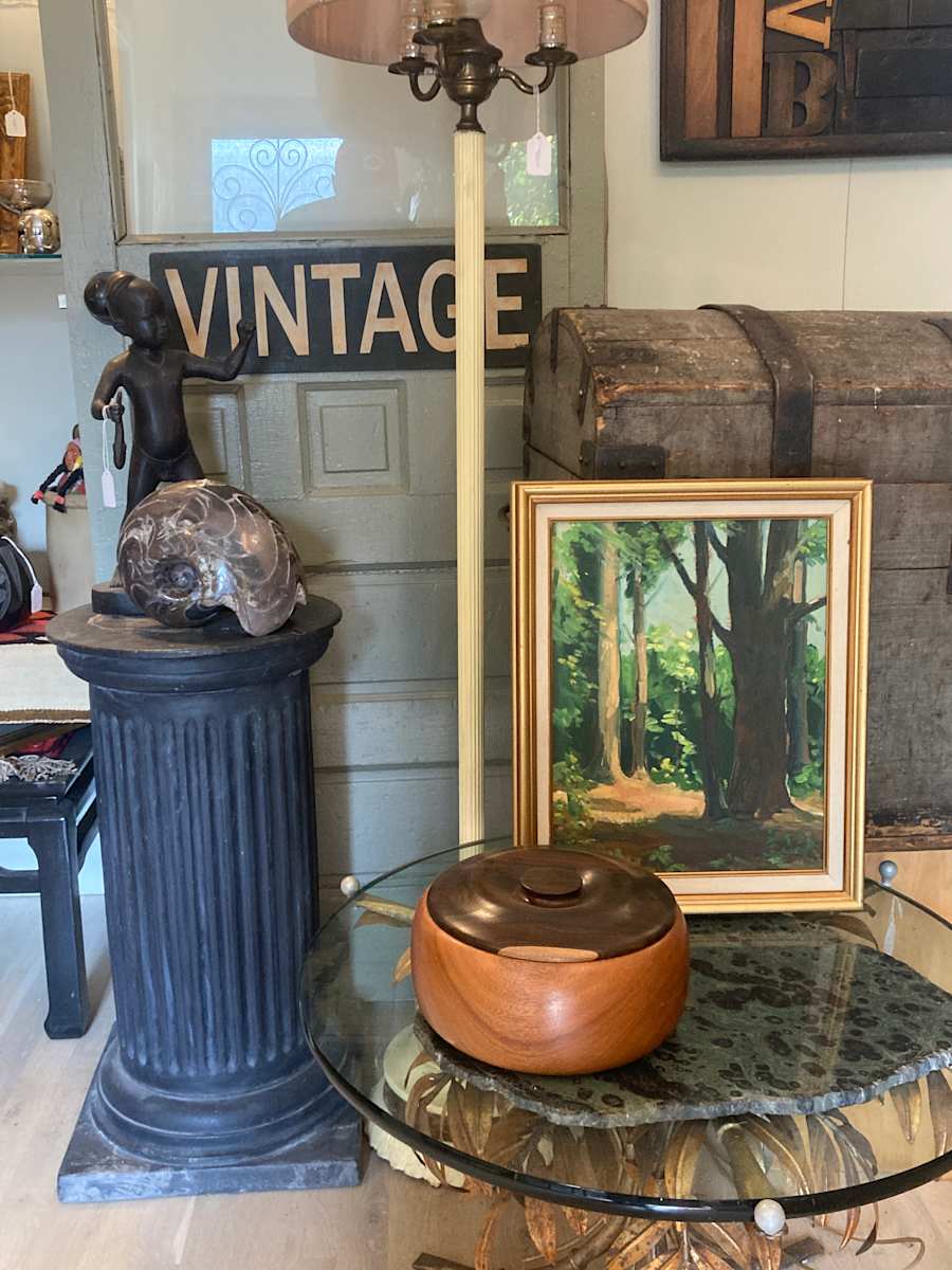 Carl G. T. Olson original painting on board forest painting  #59 