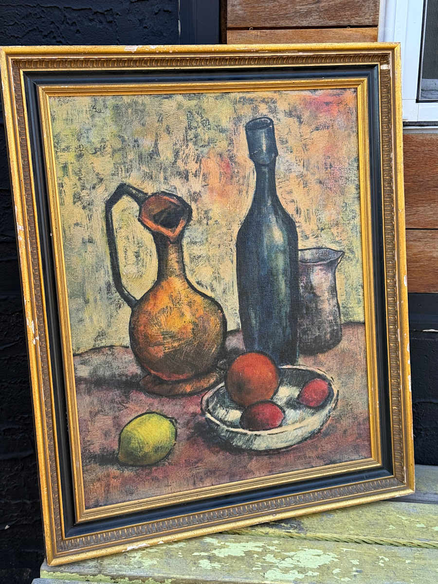 framed modern still life with bottles, Image 2.