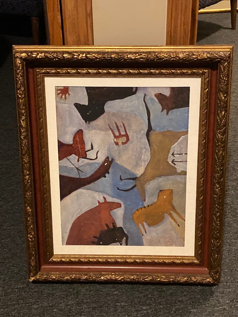 Framed James Quentin Young oil on canvas 