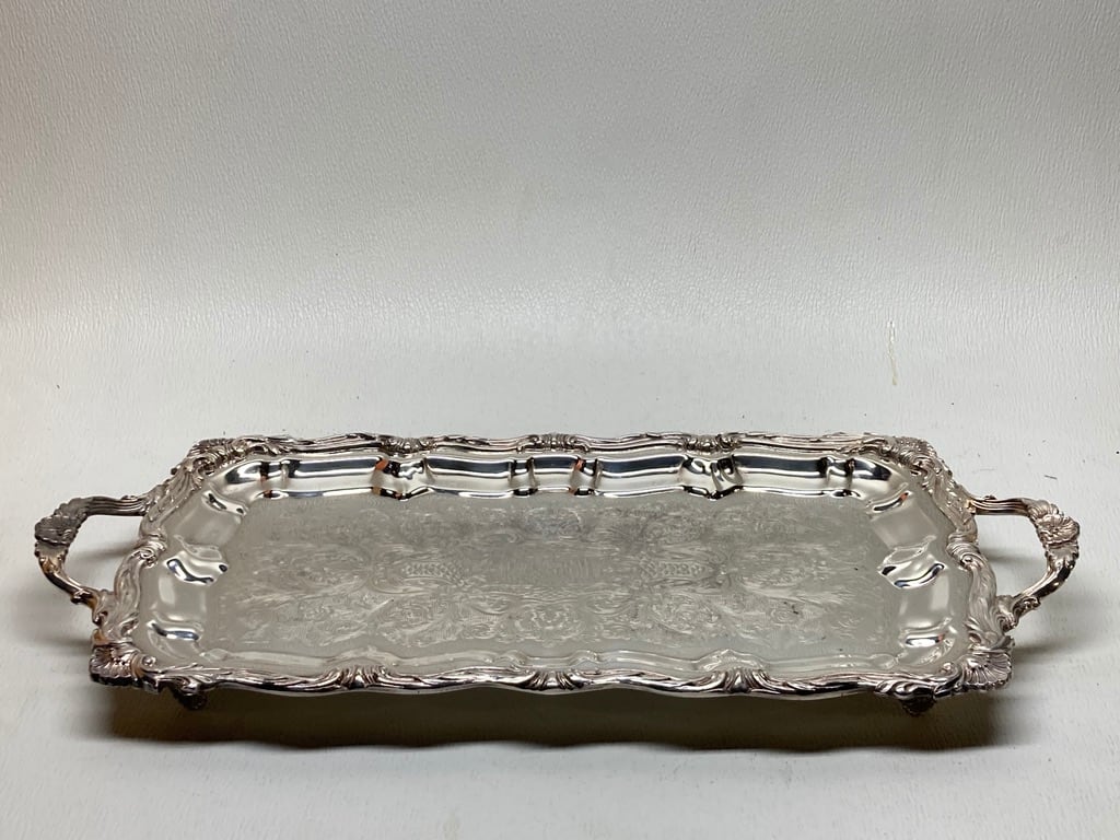 Large Silver plate serving tray 