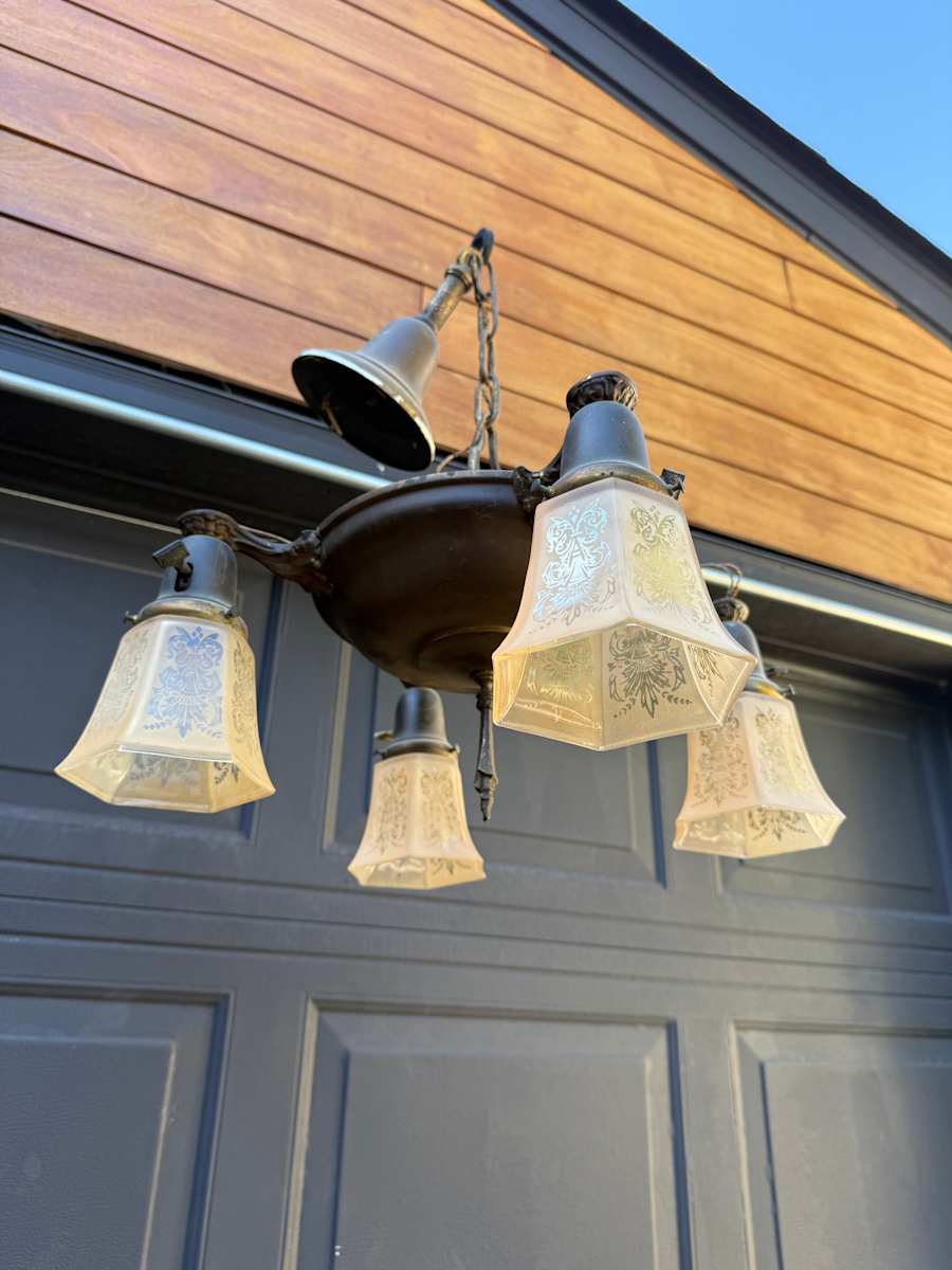 1920's dining room light fixture 