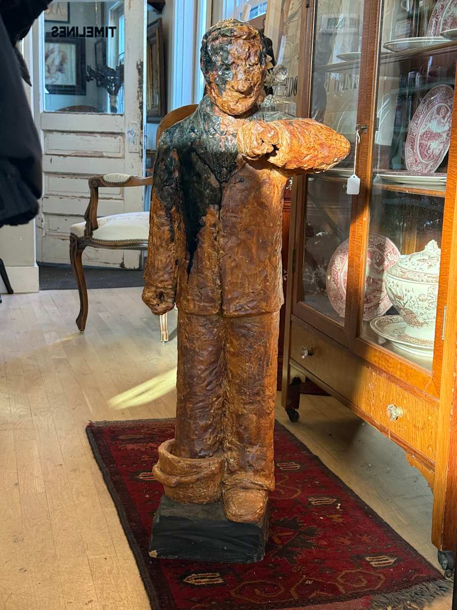 Ceramic brutalist sculptural figure, Image 5.