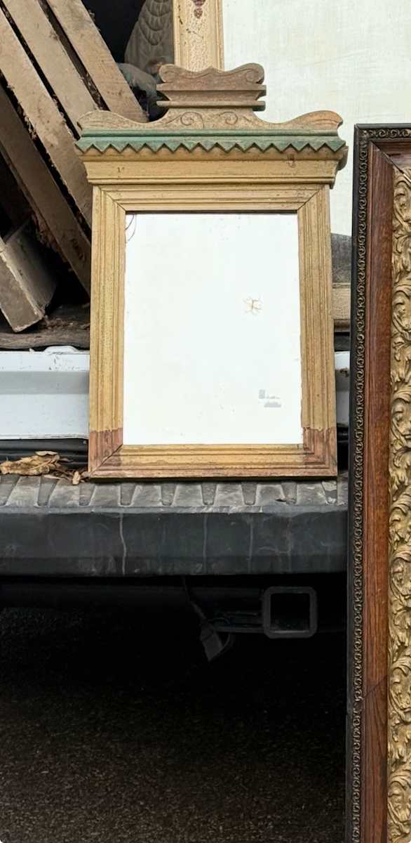 Victorian primitive mirror, Image 1.