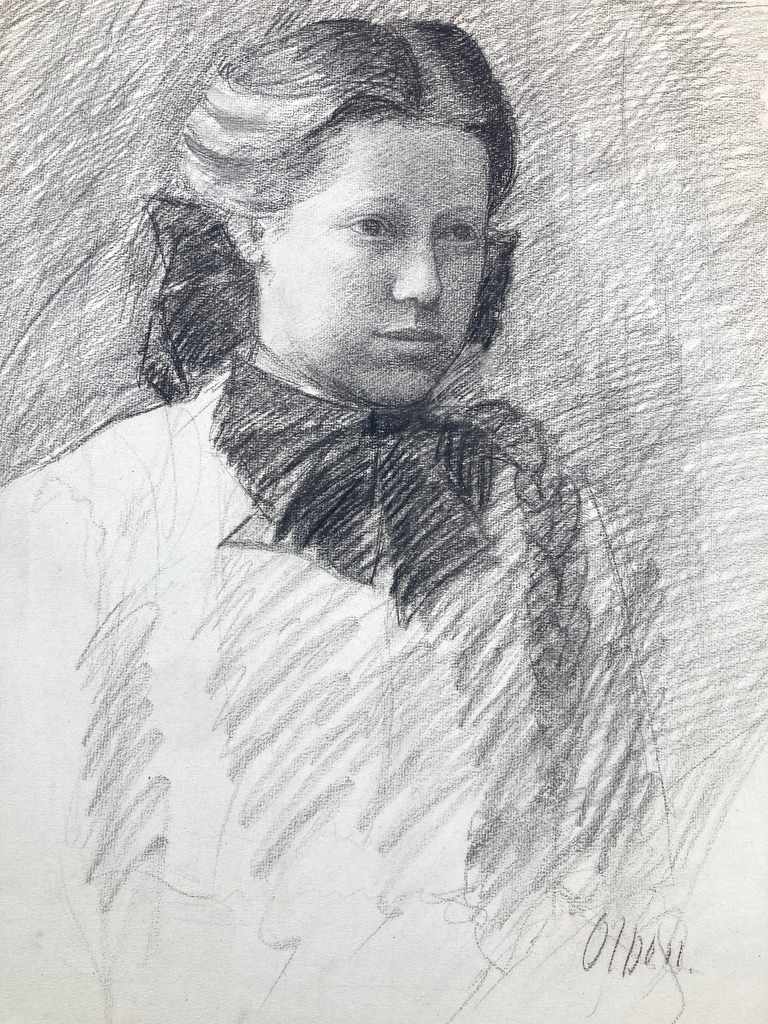 Carl G. T. Olson original drawing on paper 