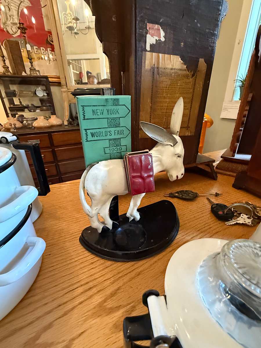 Worlds Fair Donkey match holder, Image 1.