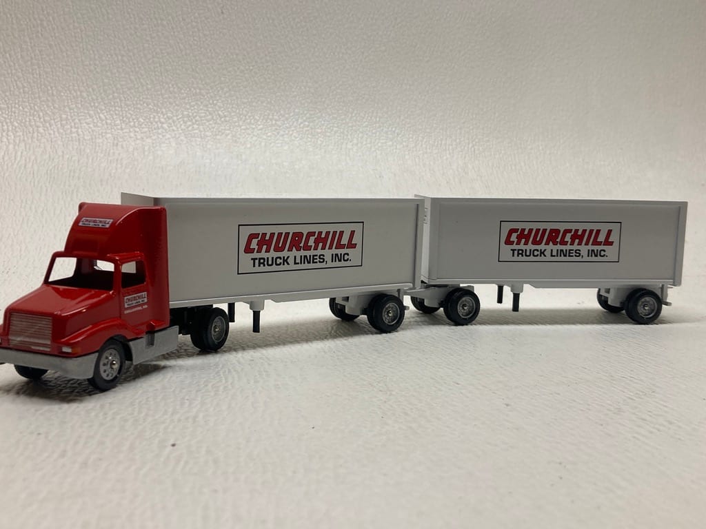 Churchill die cast toy semi truck 