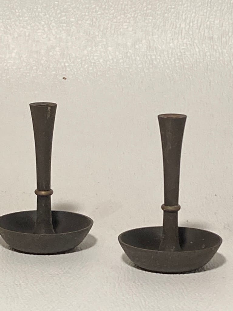 Jens Quistgaard iron candlesticks 