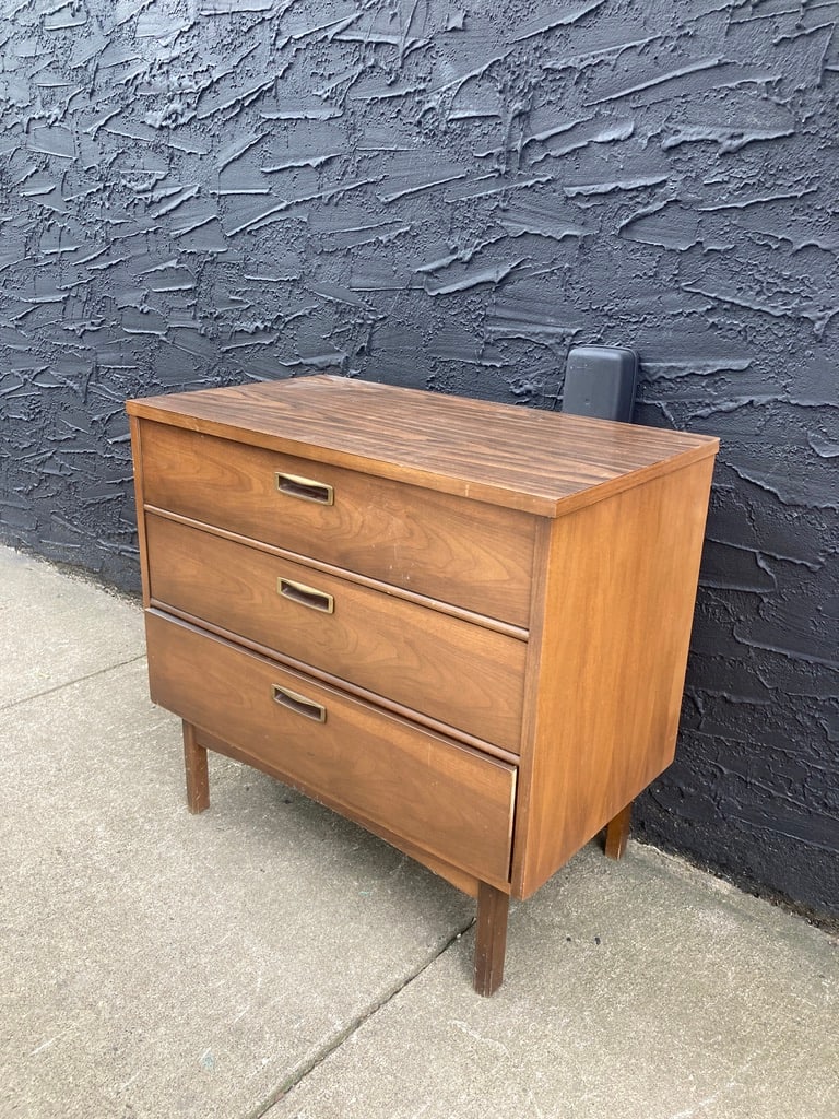 3 drawer mid century modern chest 