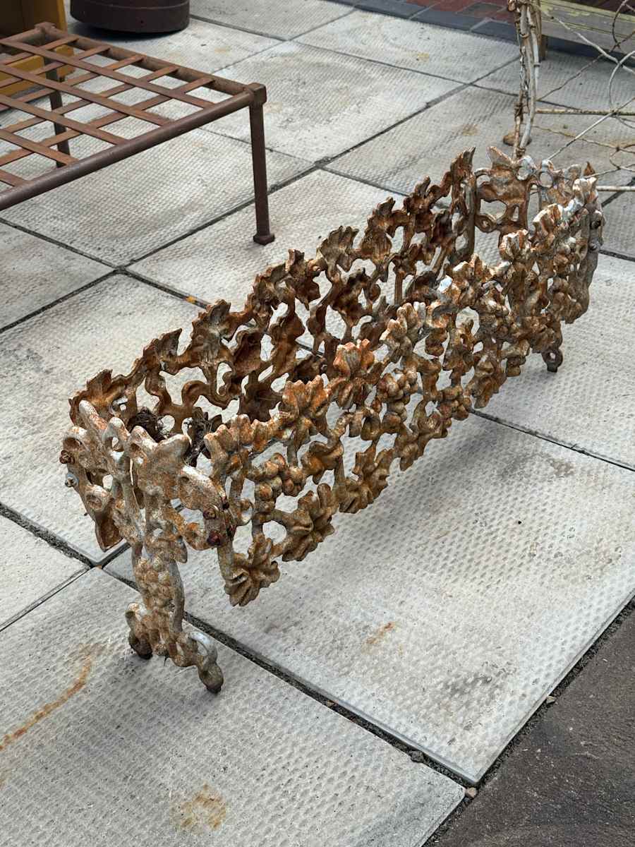Cast iron floral fernery 
