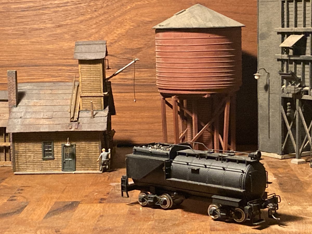 Metal tender and water tank  model toy train 