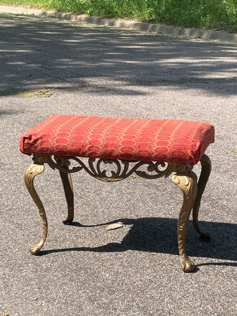 Howell Art Deco cast iron bench 