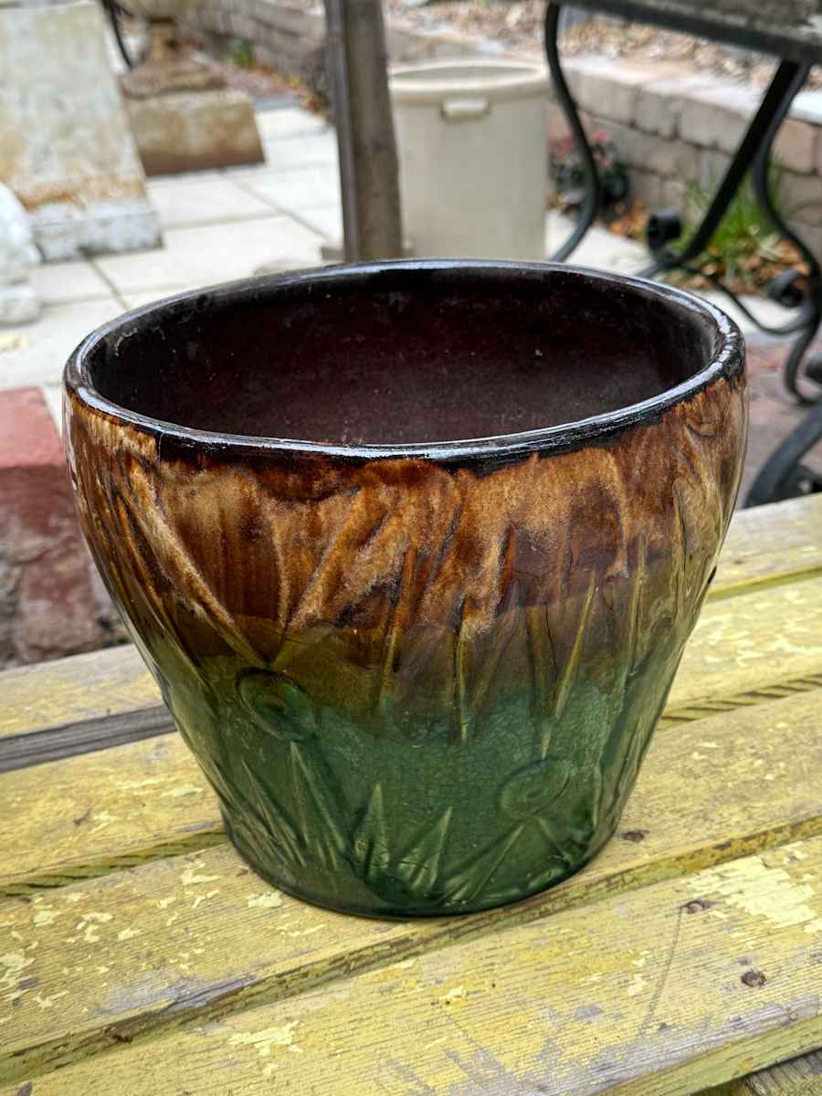 Large McCoy pottery vase 