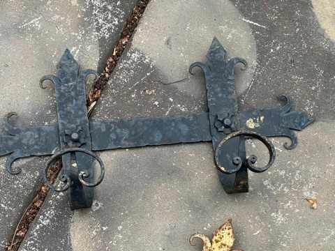 French arts and crafts coat rack, Image 1.