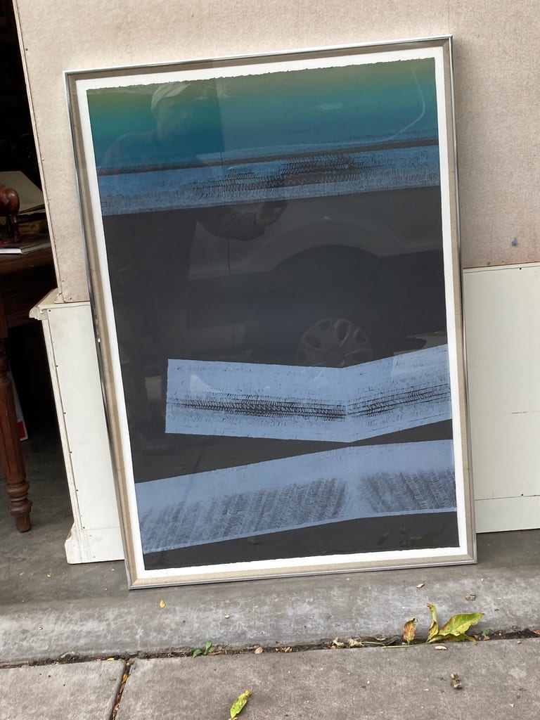 Framed contemporary serigraph by Mary Greip 