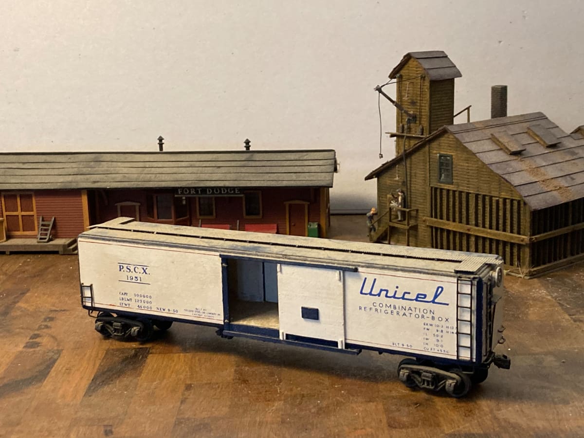 Ambroid Unicel Reefer Freight Car HO gauge toy train 