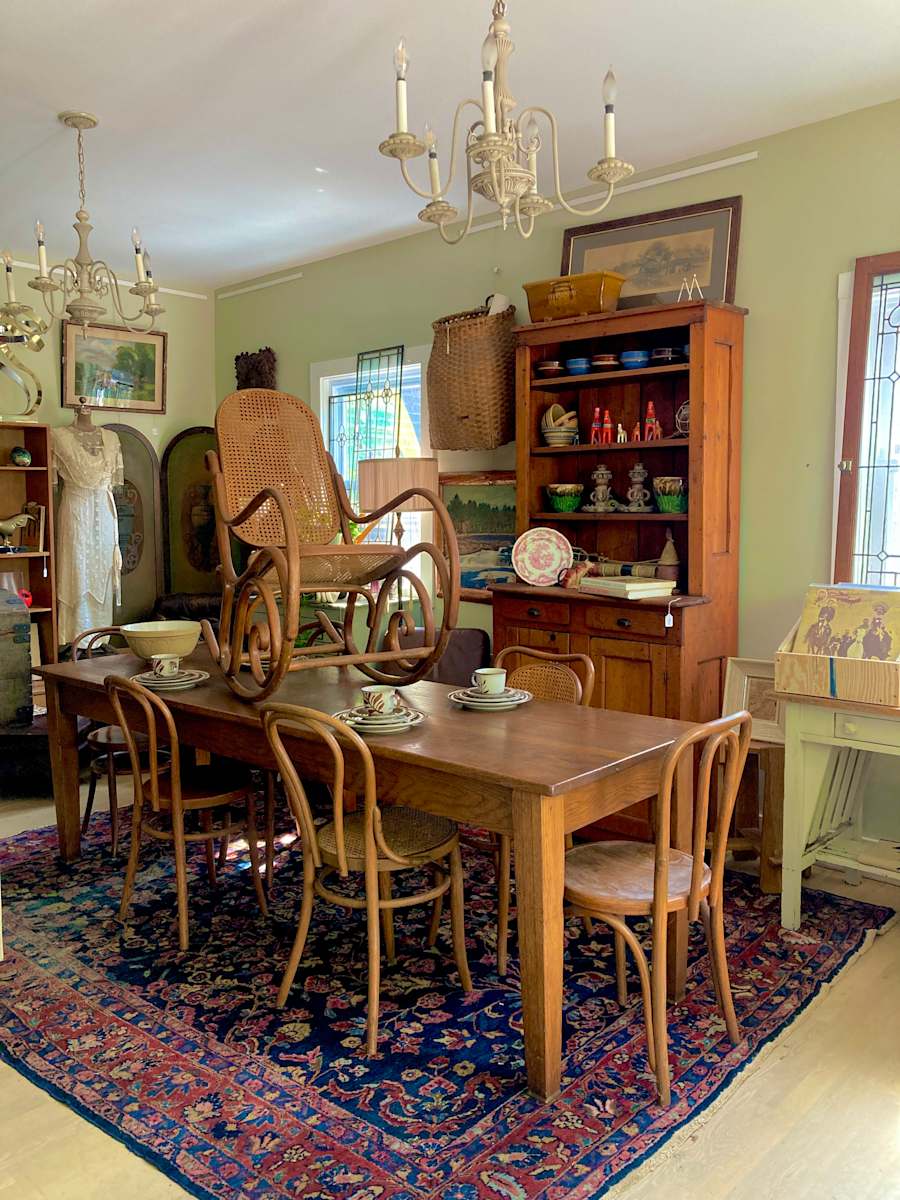 8 foot long oak library table 