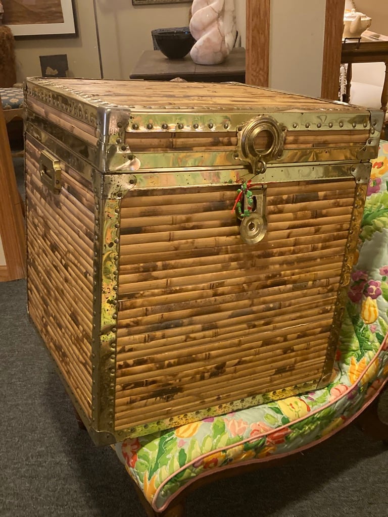 Cedar lined bamboo trunk 