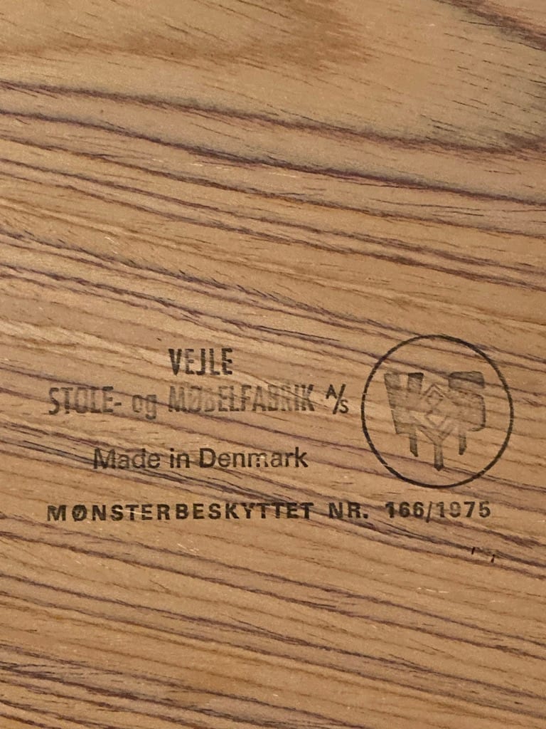 Danish teak dining room table 