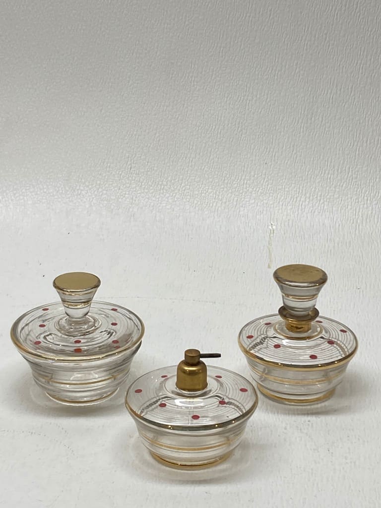 Art Deco Perfume dresser set 