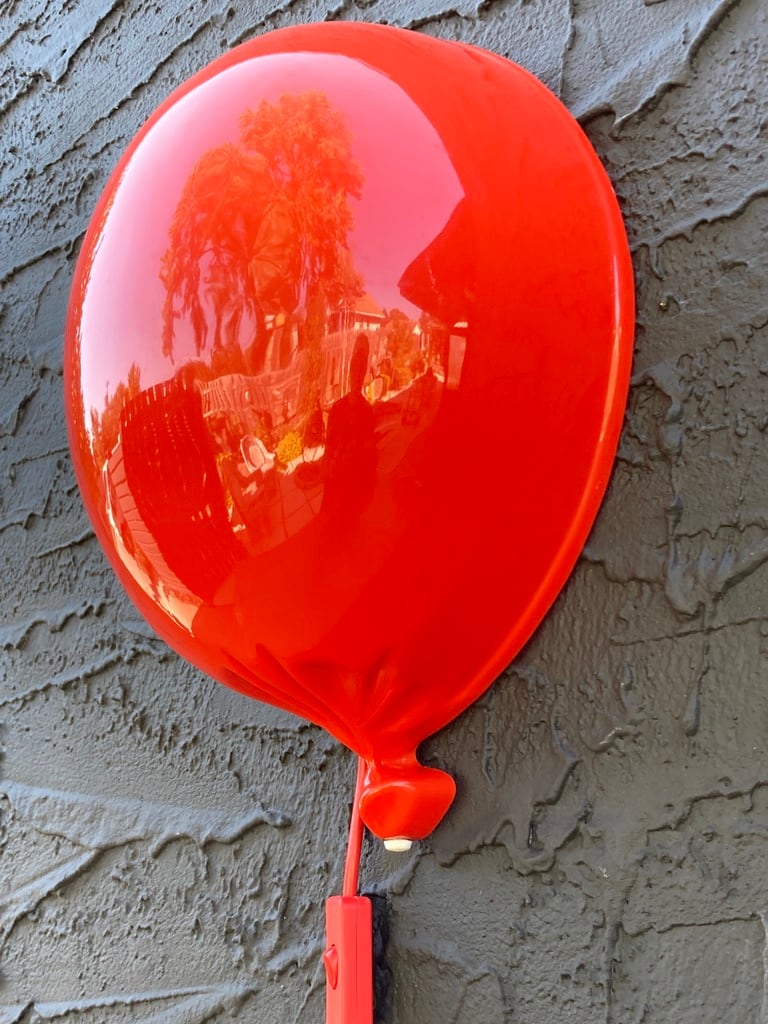 Post modern plastic balloon wall light 