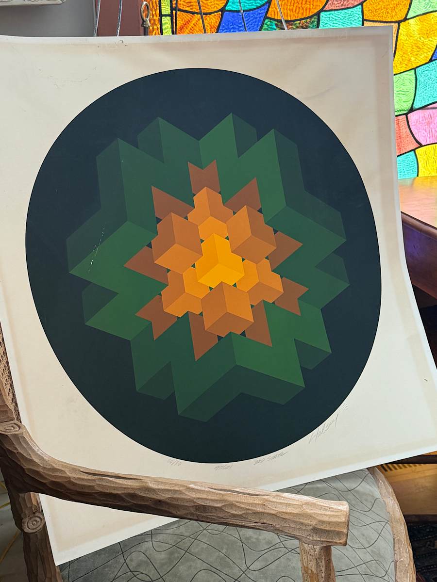 unframed Halsey serigraph 