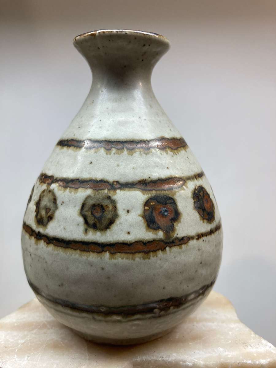 hand made decorate small bud vase 