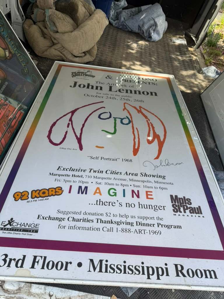 Large John Lennon poster, Image 1.