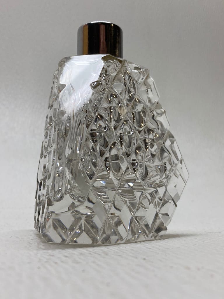 Clear perfume bottle 