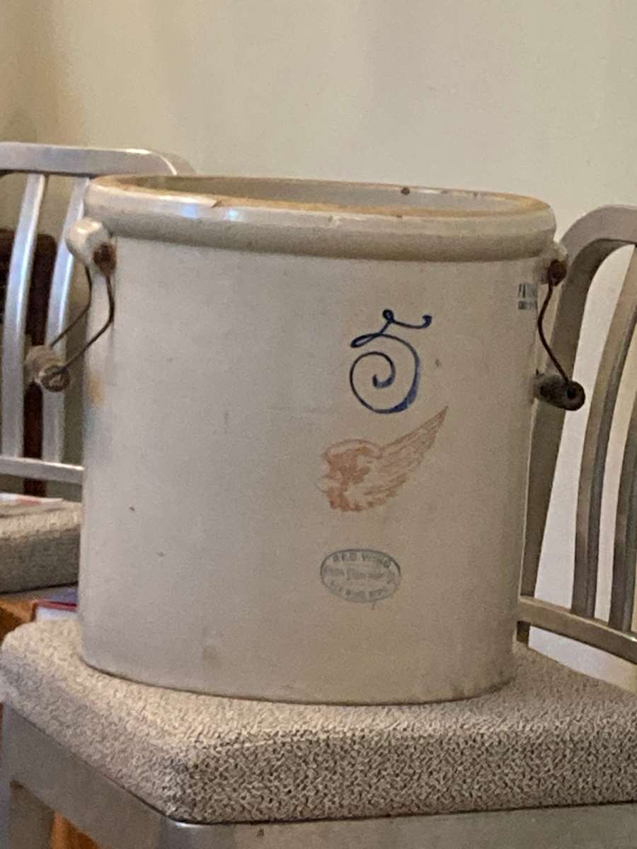 Red Wing 5 gallon crock with handles 